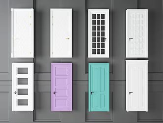 Interior door combination 3d model