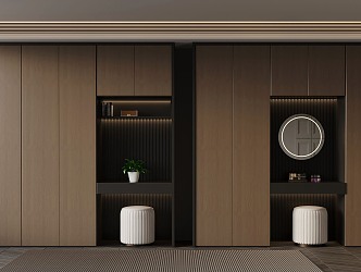 13 wardrobe Italian minimalist wardrobe 3d model