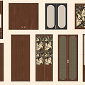 Wooden Wardrobe Doors In Multiple Styles With Glass Panels And Patterned Designs