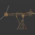 Ancient Wooden Catapult Medieval Siege Weapon With Lever And Launch Arm