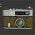 Vintage SAFARI Electronic Camera With Metallic Body And Colorful Lens Design