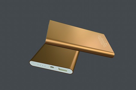 Modern charging treasure mobile power 3d model