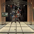 Studio Photography Setup With Tripod Basketball Players Backdrop Lighting And Monitor