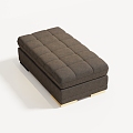 Modern simple living room sofa stool pedal 3d model