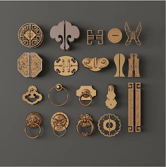 New Chinese handle 3d model