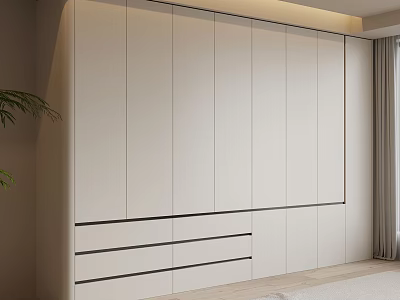 Modern minimalist wardrobe