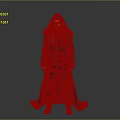 Mysterious Man With Long Hair Dark Cloak And Leather Belt In Medieval Style Outfit
