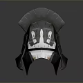 Medieval Weapon Helmet with Metal Construction Ornate Design and Spiked Accents