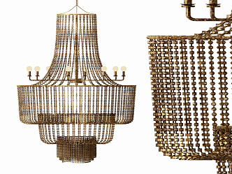 Modern Chandelier Iron Chandelier 3d model