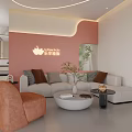 Fitness Studio Interior With Bright Lighting And Modern Decor 3d model