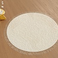 Cream wind carpet round carpet corner 3d model