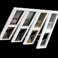 Diverse Angled Balcony Window Designs Featuring 45 35 30 25 Degrees And Various Colors