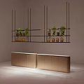 Modern hanger display shelf 3d model