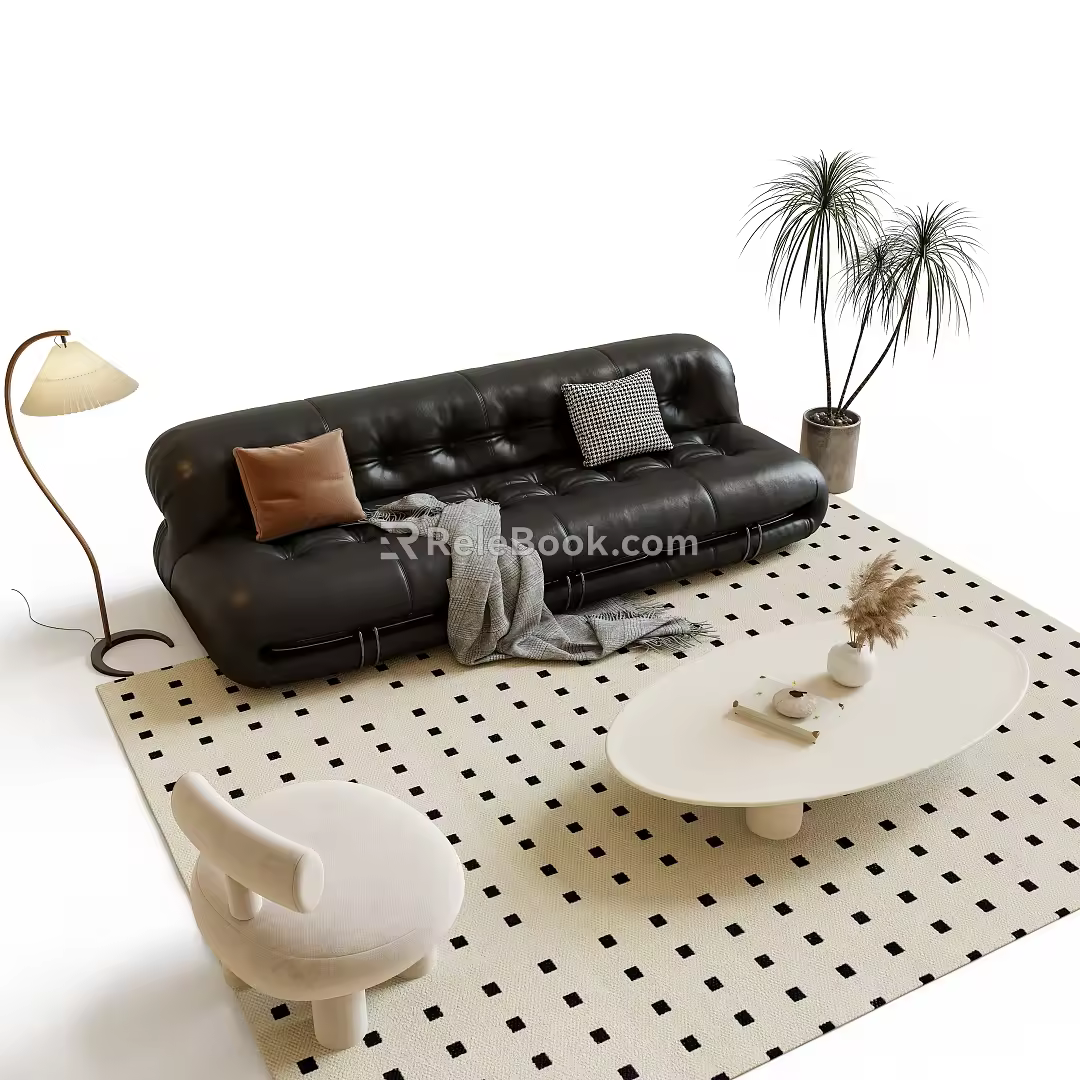 Modern Sofa Coffee Table Combination Sofa Coffee Table 3d model