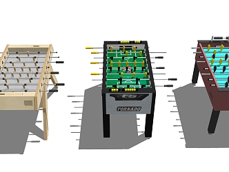 Modern table football billiards 3d model