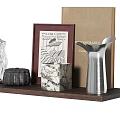 Stylish Dinnerware Set Display With Ceramic Cups Glass Vases And Decorative Pieces On Shelves