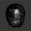Realistic Human Head Hair 3D Model With Detailed Textured Strands