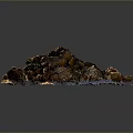 Natural Wood Stone Material With Rough Texture And Organic Form For Decorative Use
