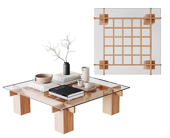 Modern coffee table 3d model