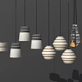 Modern chandelier ceiling lamp 3d model