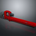 Red Metal Adjustable Pipe Wrench Professional Industrial Heavy Duty Repair Hardware Tool