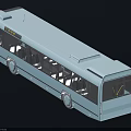 White Modern City Bus With Multiple Windows And Roof Equipment Design