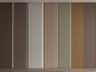 Modern wall panel Wood veneer wall panel Grille panel Great wall panel 3d model