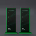 Green Logo Design With Fusion Future Text And Welcome Display In Modern Style