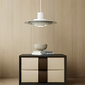 Modern Luxury Simple Bedside Table 3d model