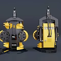 tree harvester cutting head automatic tree cutting machine 3d model