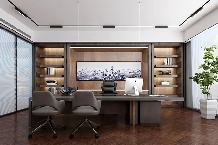 General Manager of Modern Office 3d model