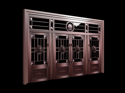 Imitation copper door court gate model