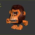 Monkey Cartoon Monkey Anime Monkey Stylized Monkey Fantasy Style Monkey Toy 3d model
