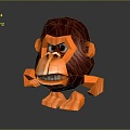 Monkey Monkey Cartoon Monkey Anime Monkey Stylized Monkey Fantasy Style Monkey Toy 3d model