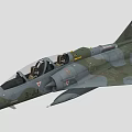 Two Seat Camouflage Fighter Jet With Tail Insignia Serial Number 3 JJ And Weapon Payload