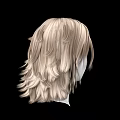Game and Movie Character 3D Head Model with Blonde Short Textured Hair