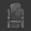 Gray Upholstered Single Chair With Modern Design And Comfortable Armrests