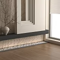 Minimalist porch partition 3d model