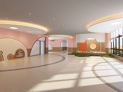 Modern Kindergarten Hall 3d model