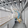 Modern workshop factory workshop production workshop equipment 3d model