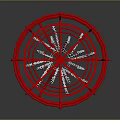 Red K2 Disc Golf Target Basket With Chain And Stand