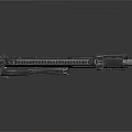 Modern Tactical Assault Rifle With Metal Body Scope And Tactical Rail