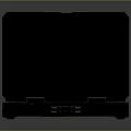 Durable Portable Black Industrial Rugged Laptop With Handle Functional Keyboard And Screen