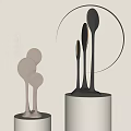 Wind floor lamp 3d model