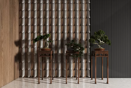 New Chinese Bonsai Plants 3d model