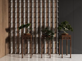 New Chinese Bonsai Plants 3d model