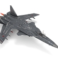 Jet Fighter Aircraft Military Vehicle 3d model