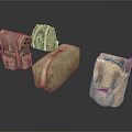 Various Styles Military Green Canvas Daily Use Bags With Straps And Pockets