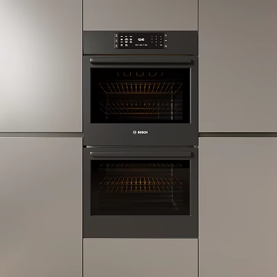 Modern Built In Double Bosch Oven For Kitchen Appliances In Contemporary Design 3d model