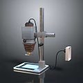 Household Kitchen Appliance With Metal Base Platform Coil Component White Control Panel And Power Cord